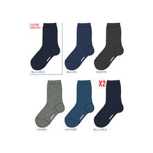 CALZINO CORTO BIMBO CALDO COTONE TINTA UNITA 