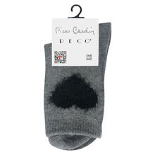 CALZINO DONNA CON CUORICINO MORBIDISSIMO 