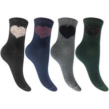 CALZINO DONNA CON CUORICINO MORBIDISSIMO 