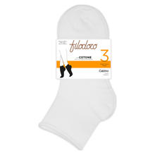 CALZINO DONNA CORTO COTONE TAGLIO VIVO 