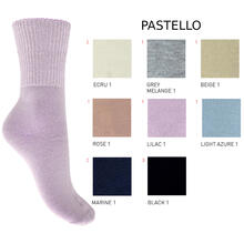 CALZINO DONNA SOFT SUPER CALDO CON RISVOLTINA 