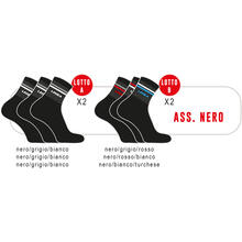 CALZINO UOMO COTONE ELASTICIZZATO MODELLO TENNIS 