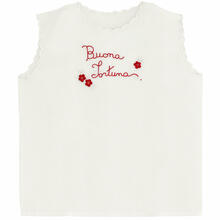 CAMICINA DELLA FORTUNA IN PURO COTONE CON RICAMO A MANO 