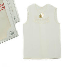 CAMICINA RICAMATA A MANO IN TESSUTO SETIFICATO 