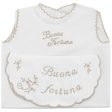 CAMICINA+BAVETTA IN TESSUTO SETIFICATO 