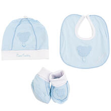 CAPPELLINO+ SCARPETTA COTONE + BAVETTA 