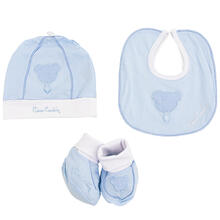 CAPPELLINO+ SCARPETTA COTONE + BAVETTA 