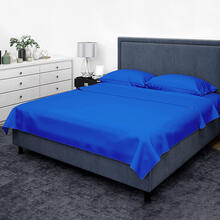 COMPLETO LETTO 2 PIAZZE COTONE TINTA UNITA CM 250X290 