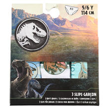 CONFEZIONE 3 PAIA SLIP BIMBO COTONE JURASSIC WORLD 