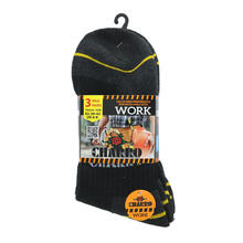 CONFEZIONE 3 PEZZI CALZINO LAVORO MIDI IN COTONE SPUGNA 