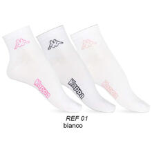 CONFEZIONE 3PZ CALZINO CORTO DONNA CON LOGO KAPPA 