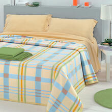 COPERTA 1 PIAZZA CM 150X210 BORDO IN VELLUTINO 350GR/MQ 