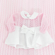 MINISET NEONATA CON COPERTINA E VESTINA PURO COTONE 