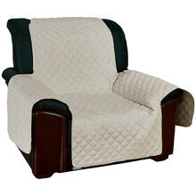 COPRIPOLTRONA TRAPUNTATO TINTA UNITA DOUBLE FACE 