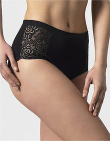 SLIP MIDI DONNA COTONE ELASTICIZZATO CON PIZZO 