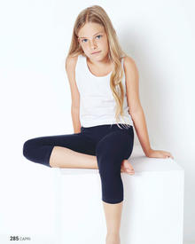 LEGGINGS CORTO COTONE ELASTICIZZATO 