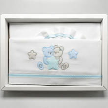 LENZUOLINO CULLA 3 PZ SOPRA+ SOTTO+FEDERA 100% COTONE 