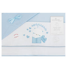 LENZUOLO 3 PZ CULLA RICAMATO 