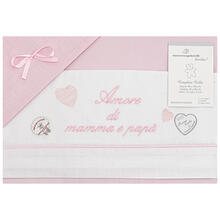 LENZUOLO 3 PZ CULLA RICAMATO 