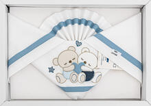 LENZUOLO 3 PZ CULLA RICAMATO 