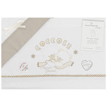 LENZUOLO 3 PZ CULLA RICAMATO 