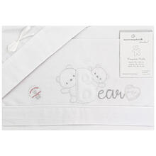 LENZUOLO 3 PZ CULLA RICAMATO 