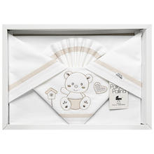 LENZUOLO 3 PZ CULLA RICAMATO 