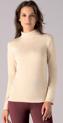 LUPETTO DONNA TERMICO MANICA LUNGA EFFETTO CALDO 