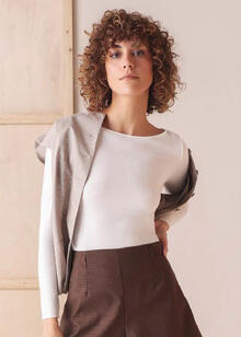 MAGLIA ESTERNABILE SCOLLO LOLLO IN CASHMERE 