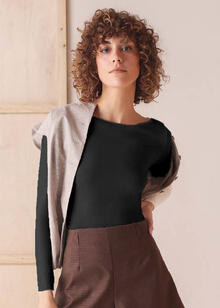 MAGLIA ESTERNABILE SCOLLO LOLLO IN CASHMERE 