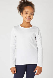 MAGLIA MANICA LUNGA BIMBA COTONE FELPATO GIROCOLLO 