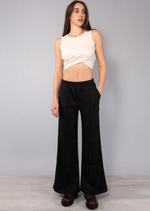 PANTALONE DONNA NEW LOOK CON VESTIBILITA' ZAMPA 