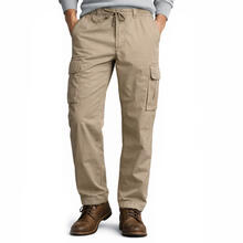 PANTALONE UOMO CON LACCI IN VITA E TASCONI LATERALI 
