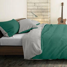 PARURE COPRIPIUMINO TINTAUNITA 2 PIAZZE DOUBLEFACE CM 250X200 