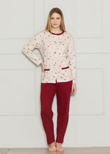 PIGIAMA DONNA INTERLOCK APERTO 