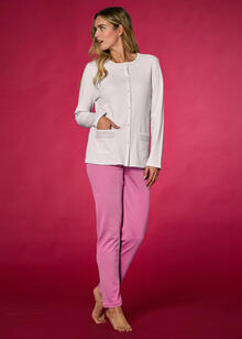 PIGIAMA DONNA INTERLOCK APERTO 