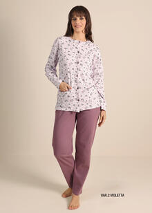 PIGIAMA DONNA INTERLOCK APERTO 
