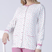 PIGIAMA DONNA INTERLOCK APERTO 