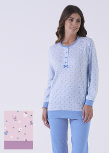 PIGIAMA DONNA LUNGO JERSEY IN SCATOLA 