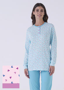 PIGIAMA DONNA LUNGO JERSEY IN SCATOLA 