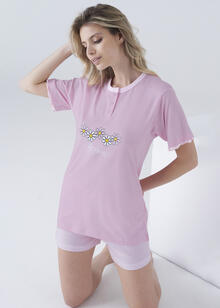 PIGIAMA DONNA MEZZA MANICA PANTALONCINO IN SCATOLA 