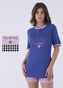 PIGIAMA DONNA MEZZA MANICA PANTALONCINO 