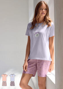 PIGIAMA DONNA MEZZA MANICA PANTALONCINO 