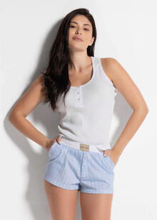 PIGIAMA DONNA SPALLA LARGA PANTALONCINO 