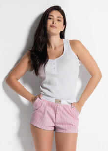 PIGIAMA DONNA SPALLA LARGA PANTALONCINO 