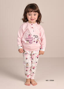 PIGIAMA NEONATA CALDO COTONE 