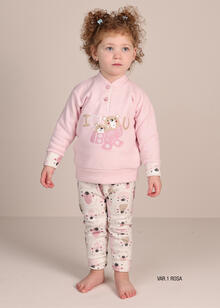 PIGIAMA NEONATA PUNTO MILANO 