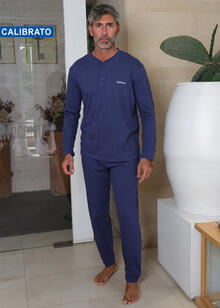 PIGIAMA UOMO LUNGO JERSEY CALIBRATO 