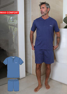 PIGIAMA UOMO LUNGO JERSEY CALIBRATO 