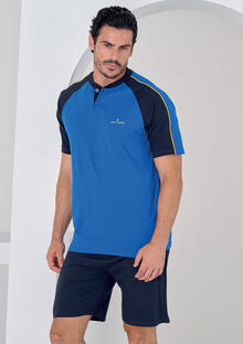 PIGIAMA UOMO MEZZA MANICA PANTALONCINO 